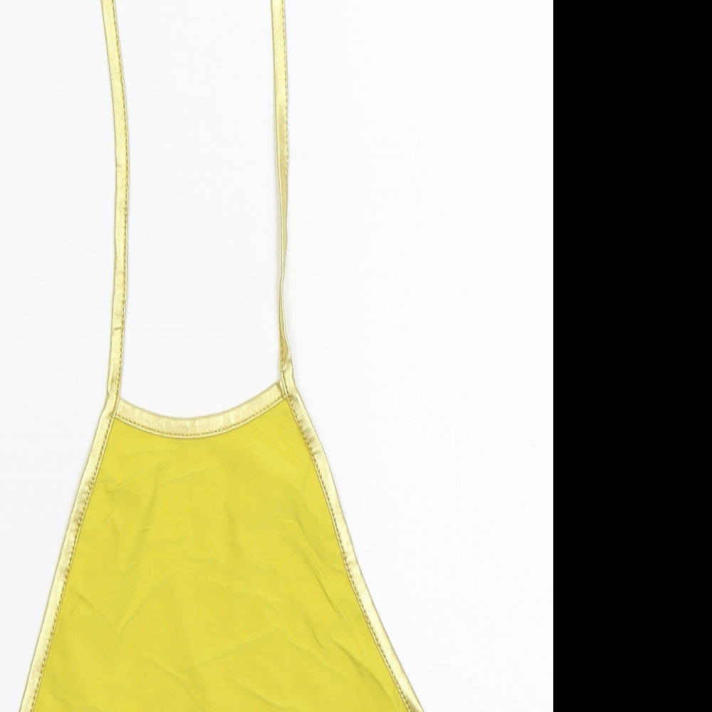 Boohoo Womens Gold   Cropped Tank Size 8