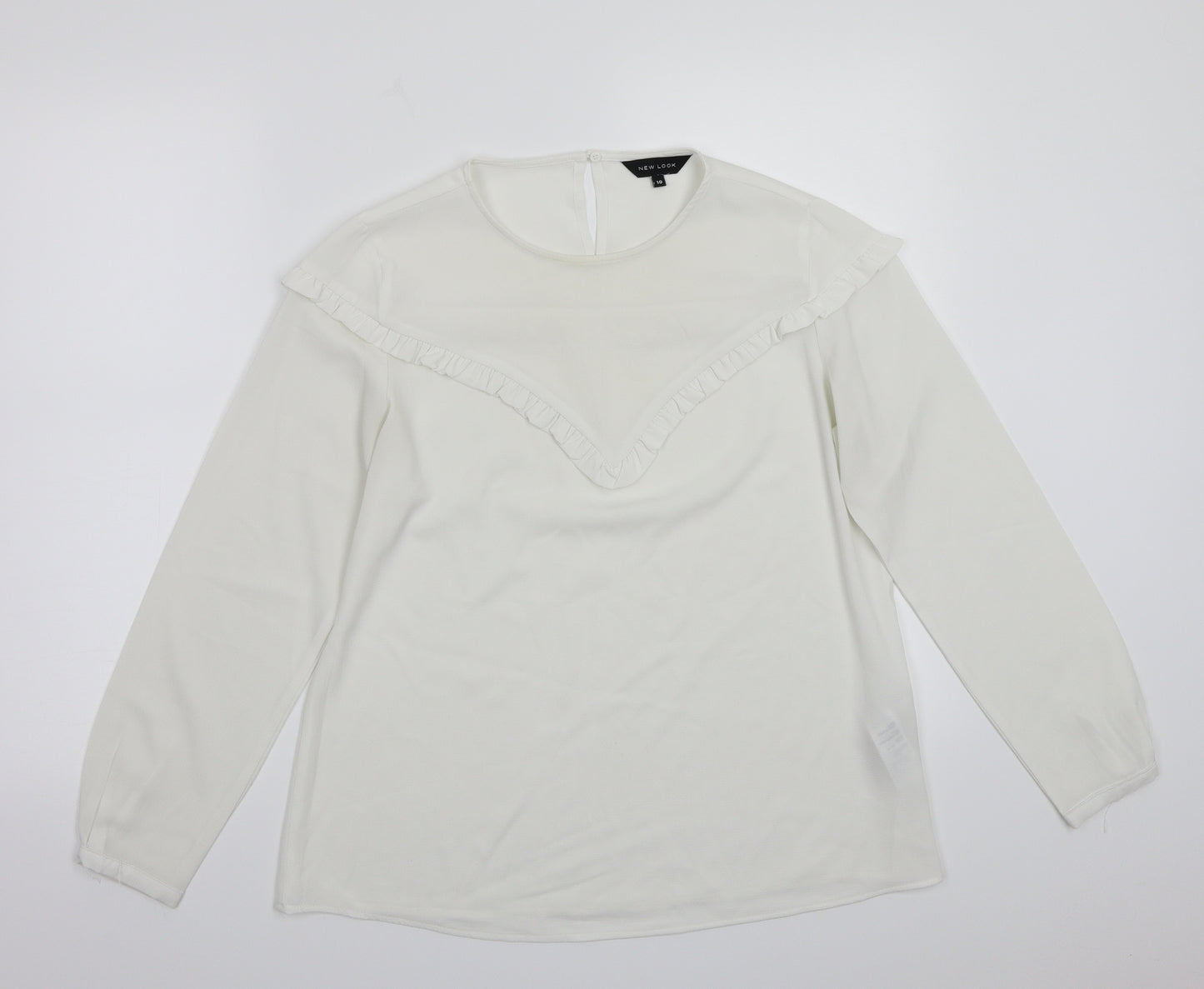 newlook Womens White   Basic T-Shirt Size 10