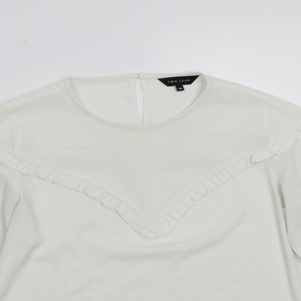 newlook Womens White   Basic T-Shirt Size 10