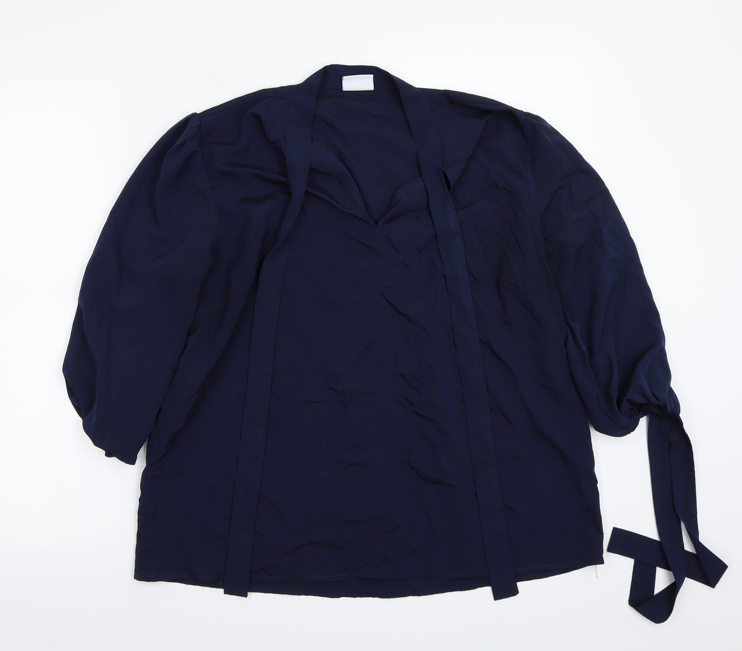 Villa Womens Blue   Basic Blouse Size 14