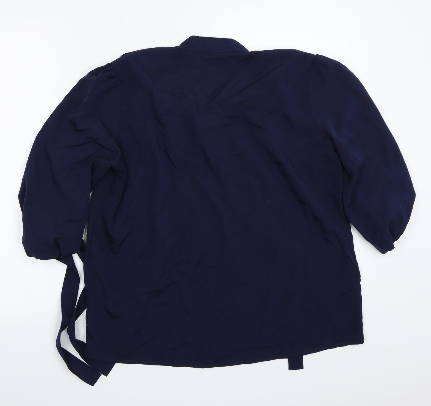 Villa Womens Blue   Basic Blouse Size 14