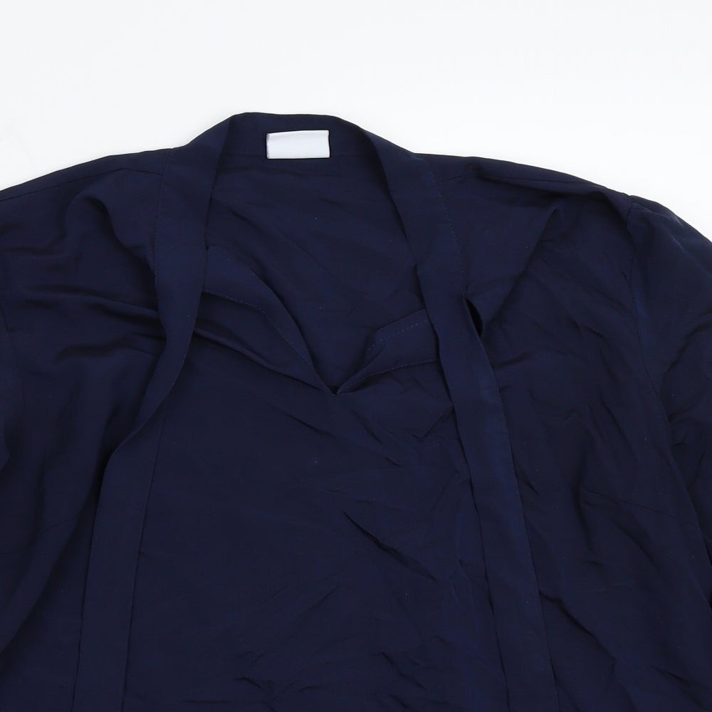 Villa Womens Blue   Basic Blouse Size 14