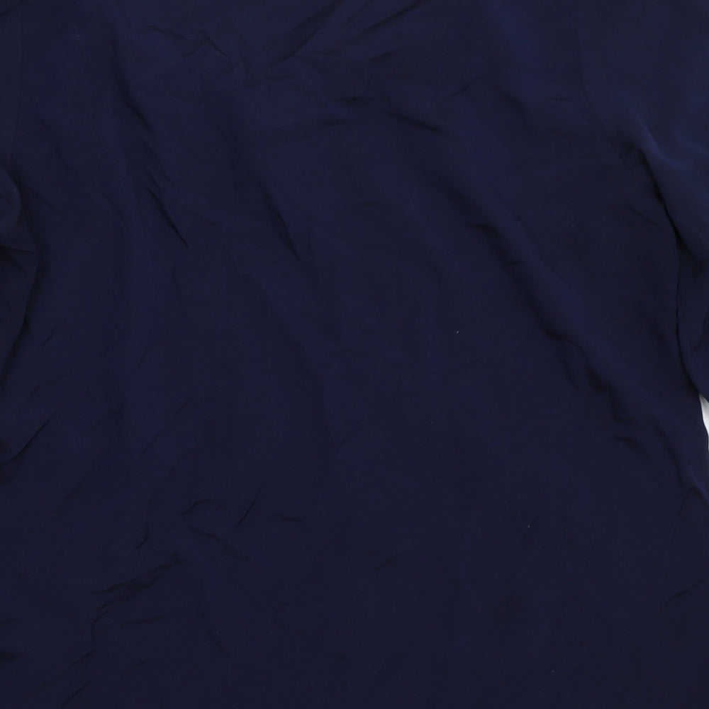 Villa Womens Blue   Basic Blouse Size 14