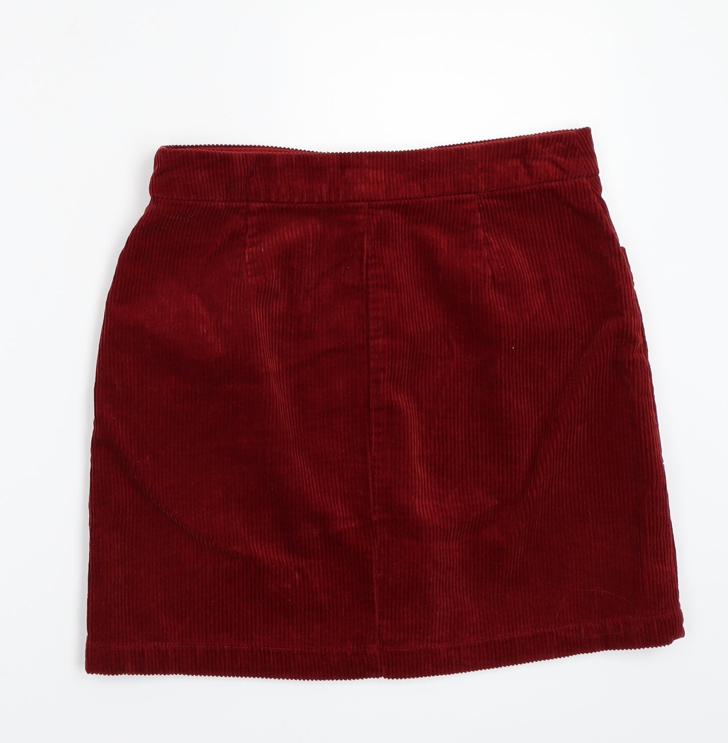 F&F Womens Red  Rayon A-Line Skirt Size 10