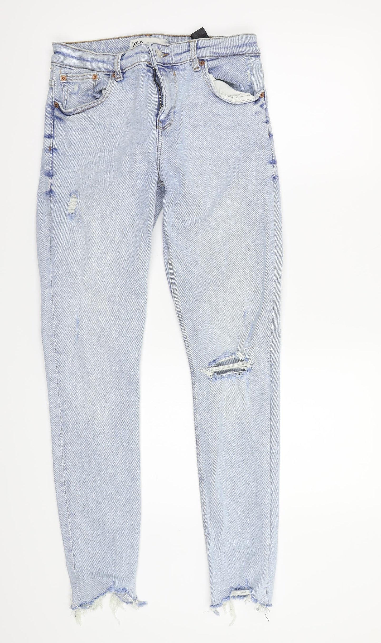 Zara Womens Blue   Straight Jeans Size 8 L30 in