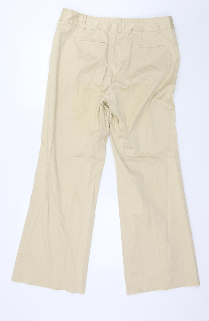 Vogue Womens Beige Trousers Size 16 L29 in
