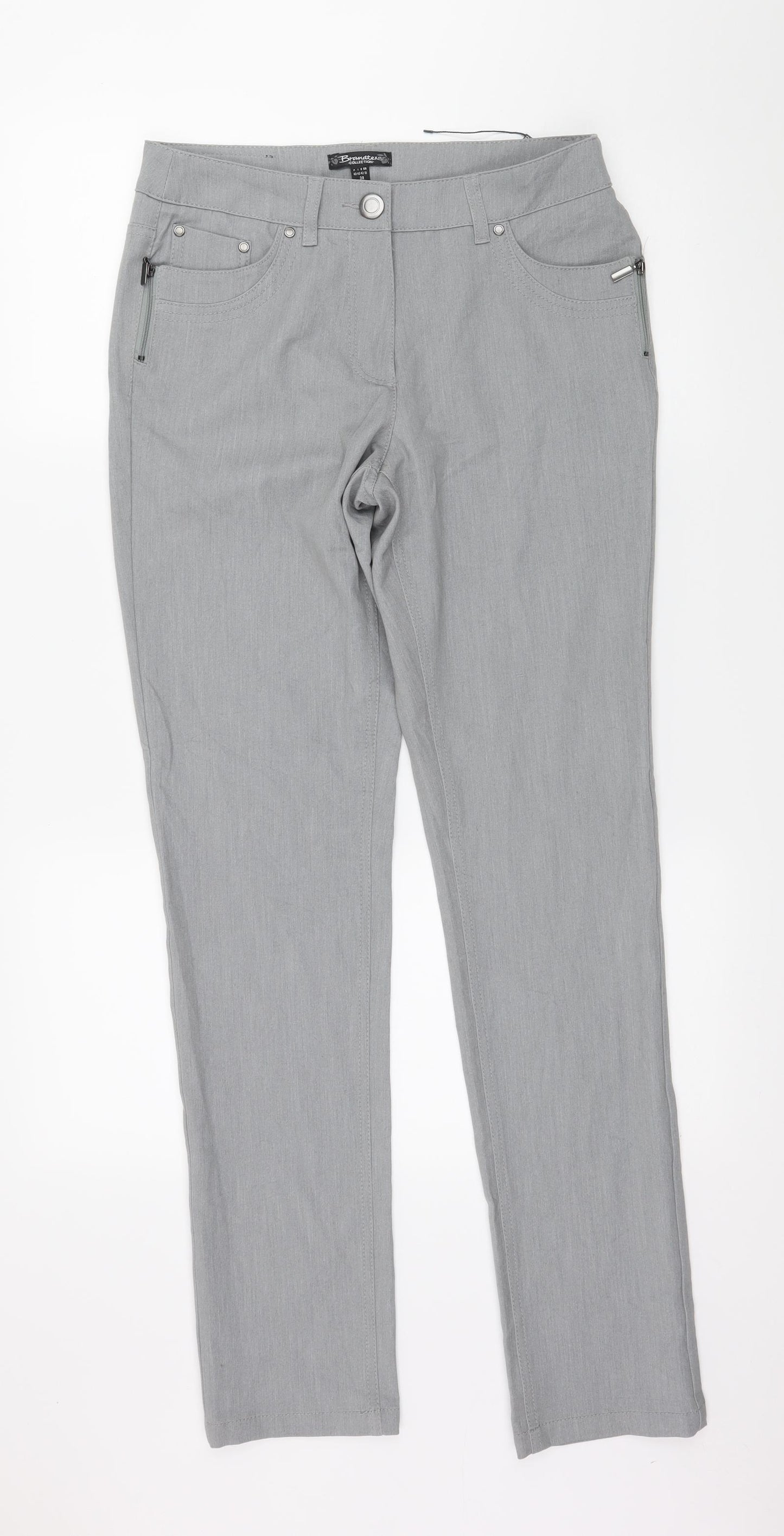 Brandtex Womens Grey   Trousers  Size 10 L31 in