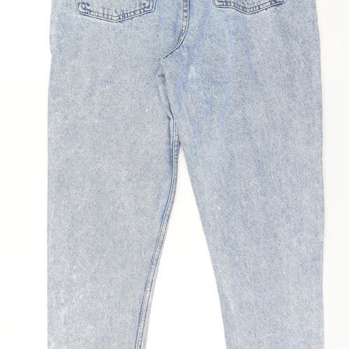 Denim & Co. Womens Blue  Denim Mom Jeans Size 12 L27 in