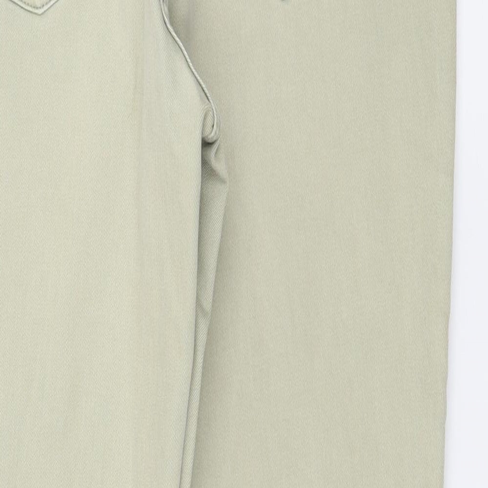 NEXT Womens Green  Denim Straight Jeans Size 14 L26 in