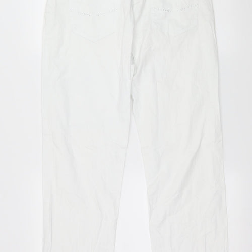 Kelrebec Womens White   Trousers  Size 16 L28 in