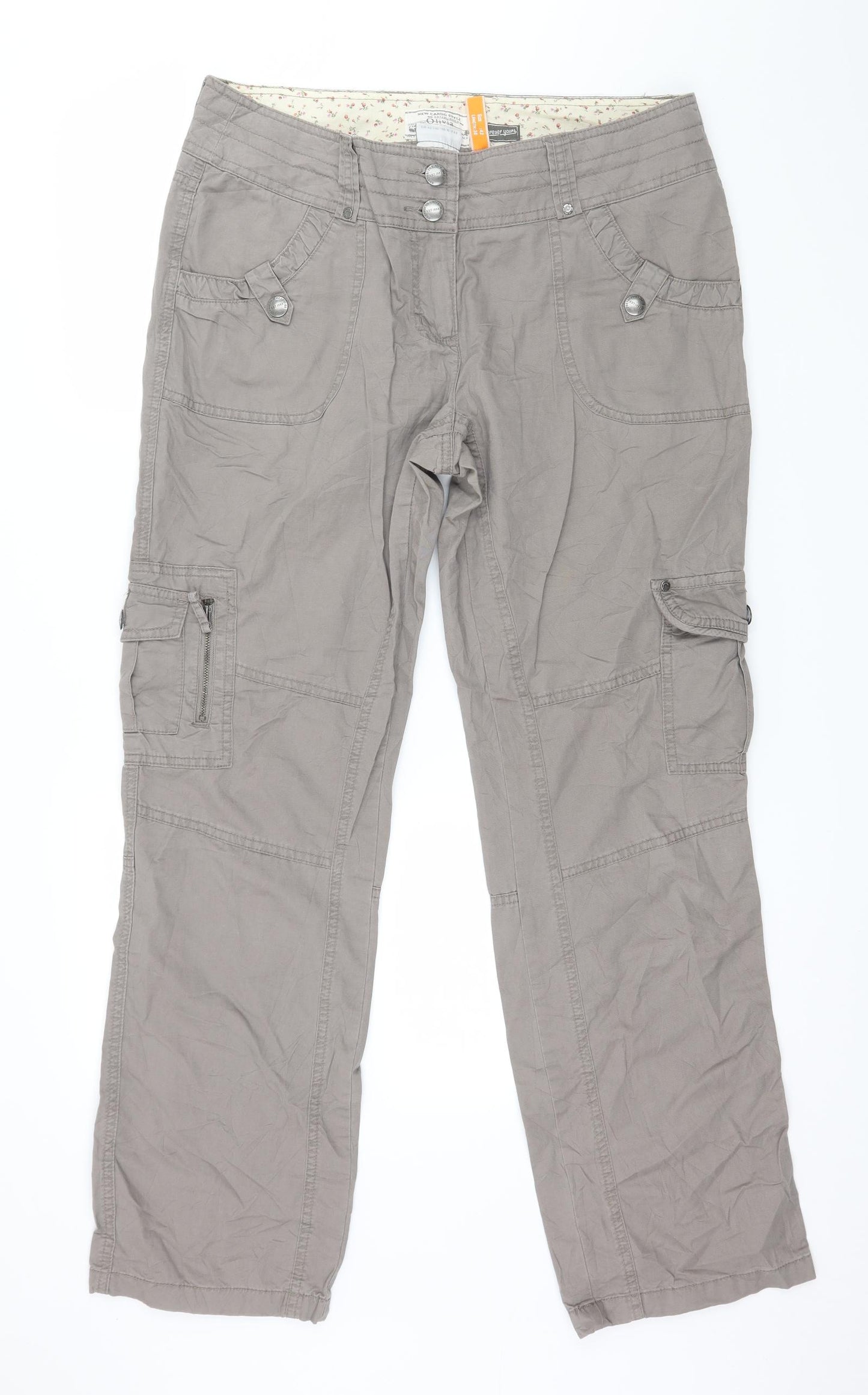 Street One Womens Grey   Trousers  Size 16 L30 in