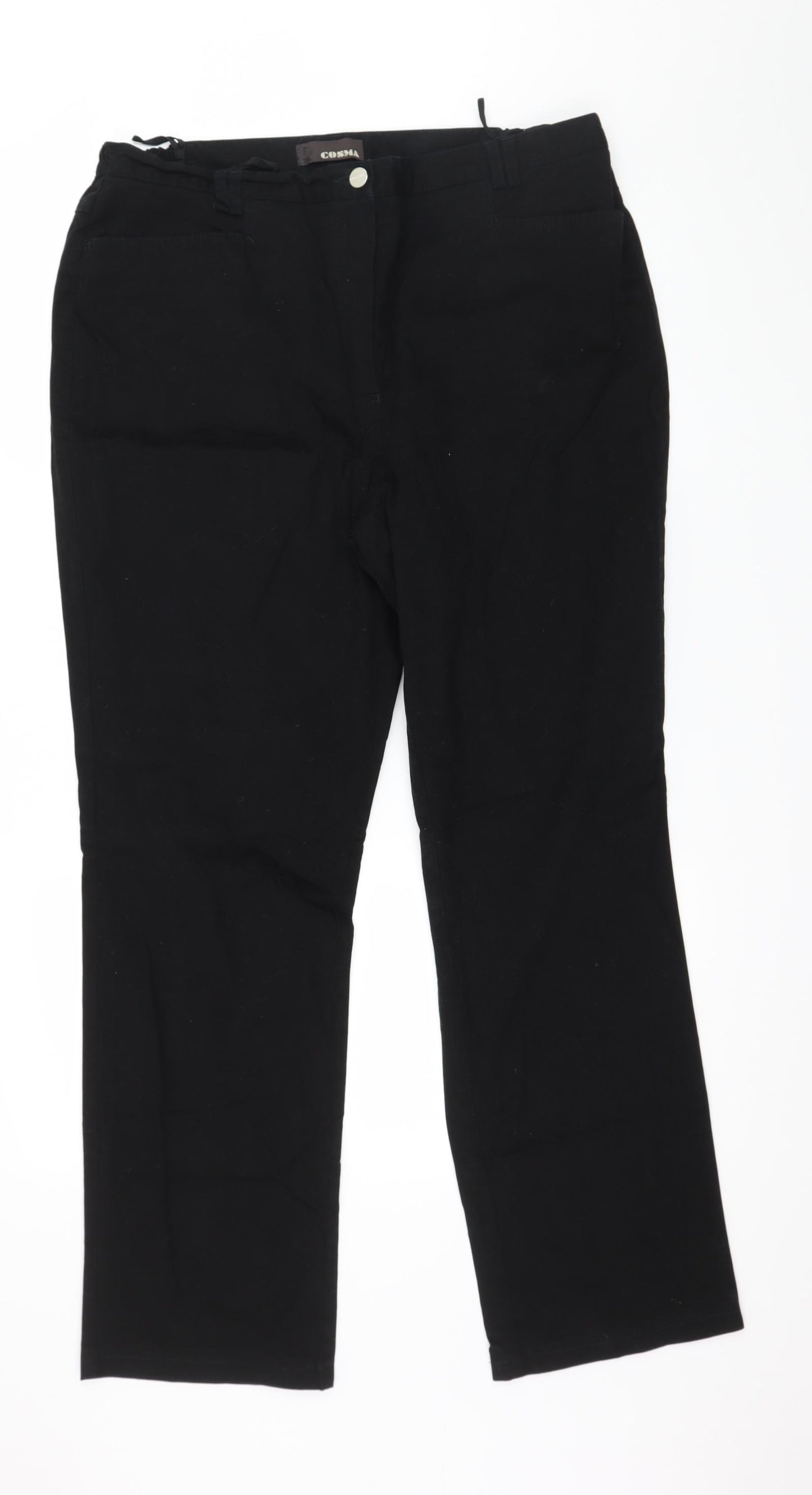 Cosma Womens Black   Trousers  Size 20 L20 in