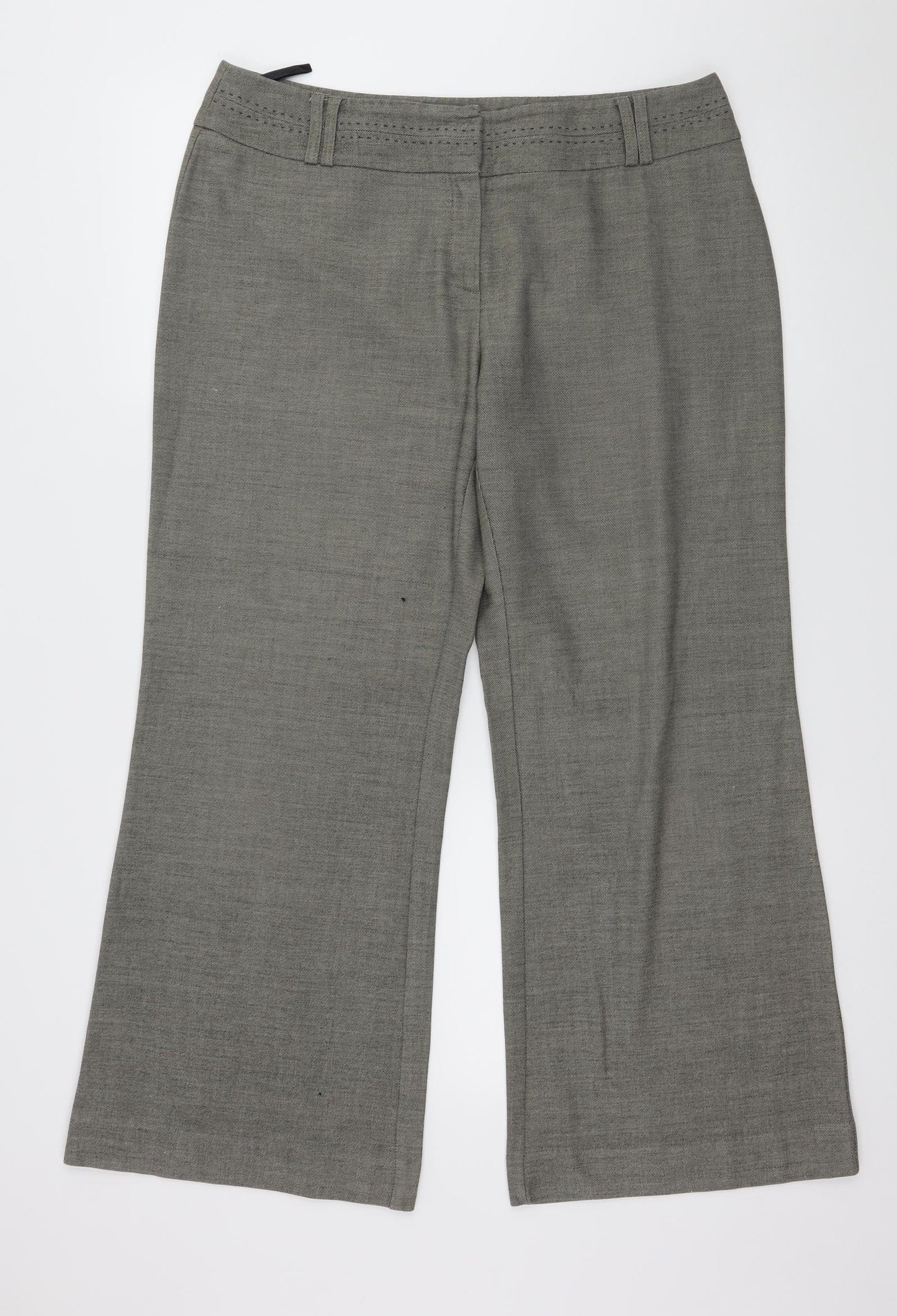 Marks and Spencer Womens Grey   Trousers  Size 34 in L27 in