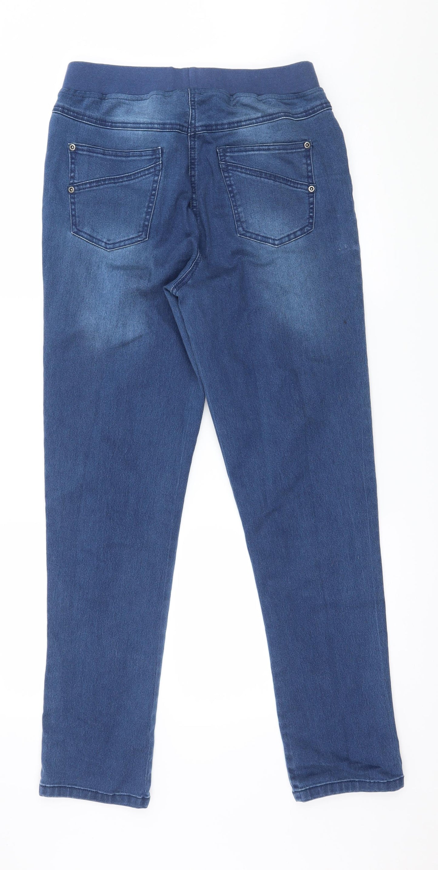 New York Womens Blue  Denim Straight Jeans Size 16 L30 in