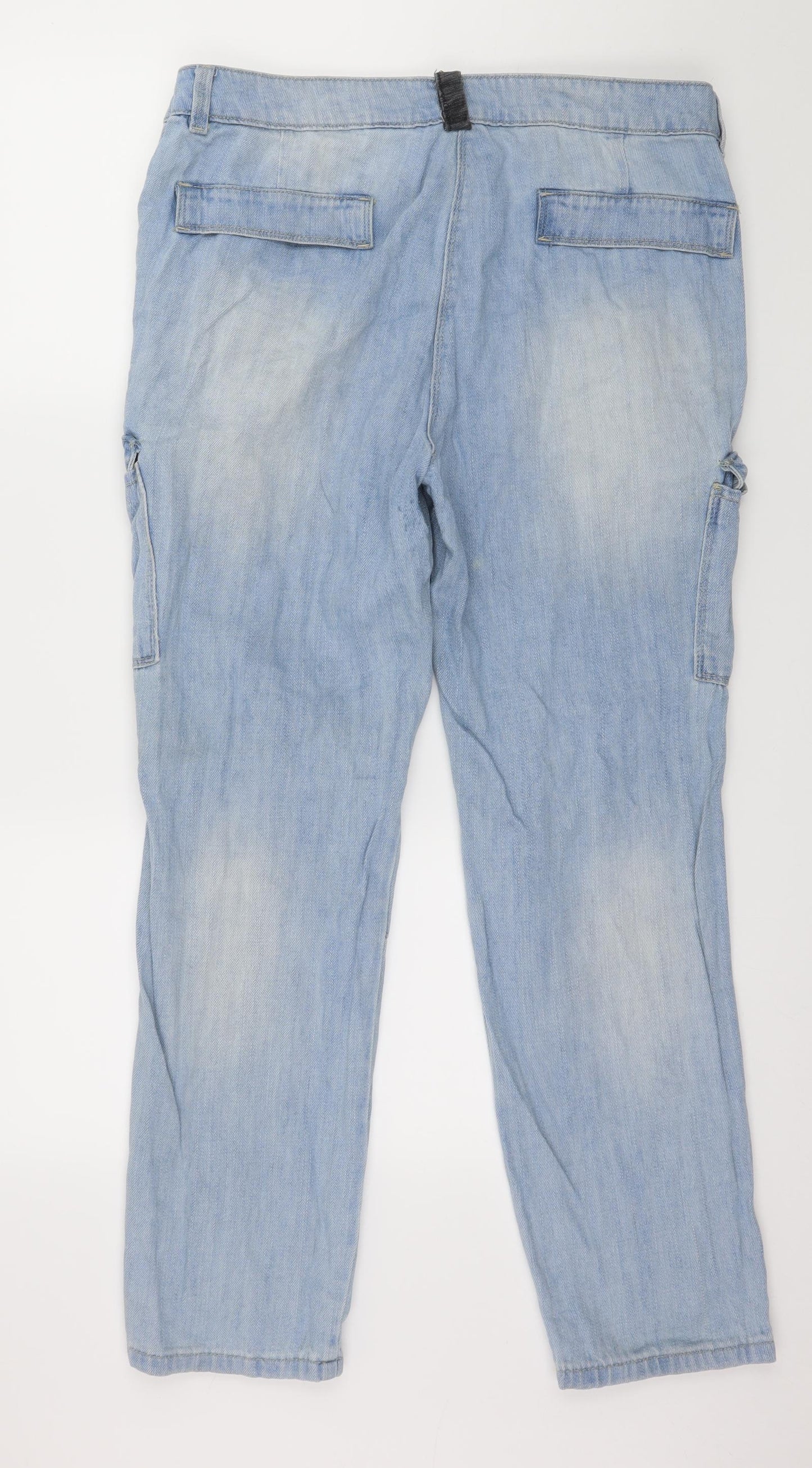 NEXT Womens Blue  Denim Straight Jeans Size 16 L29 in