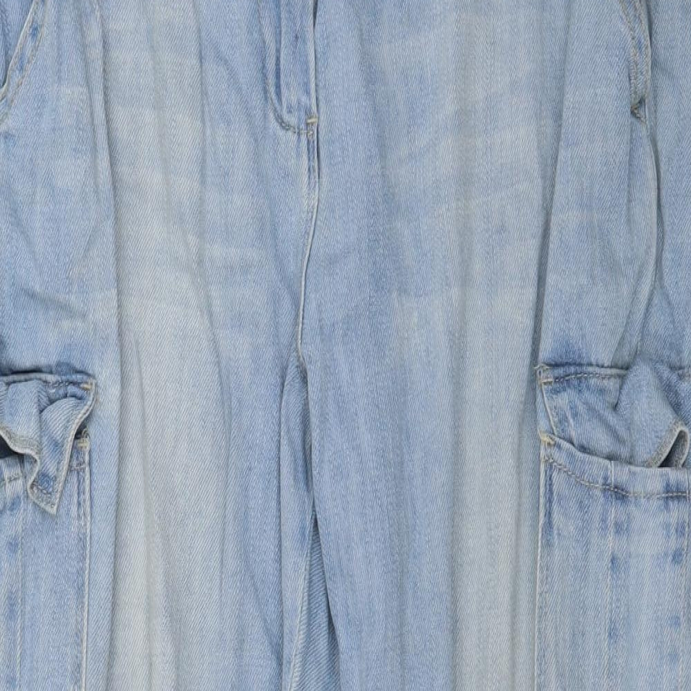 NEXT Womens Blue  Denim Straight Jeans Size 16 L29 in