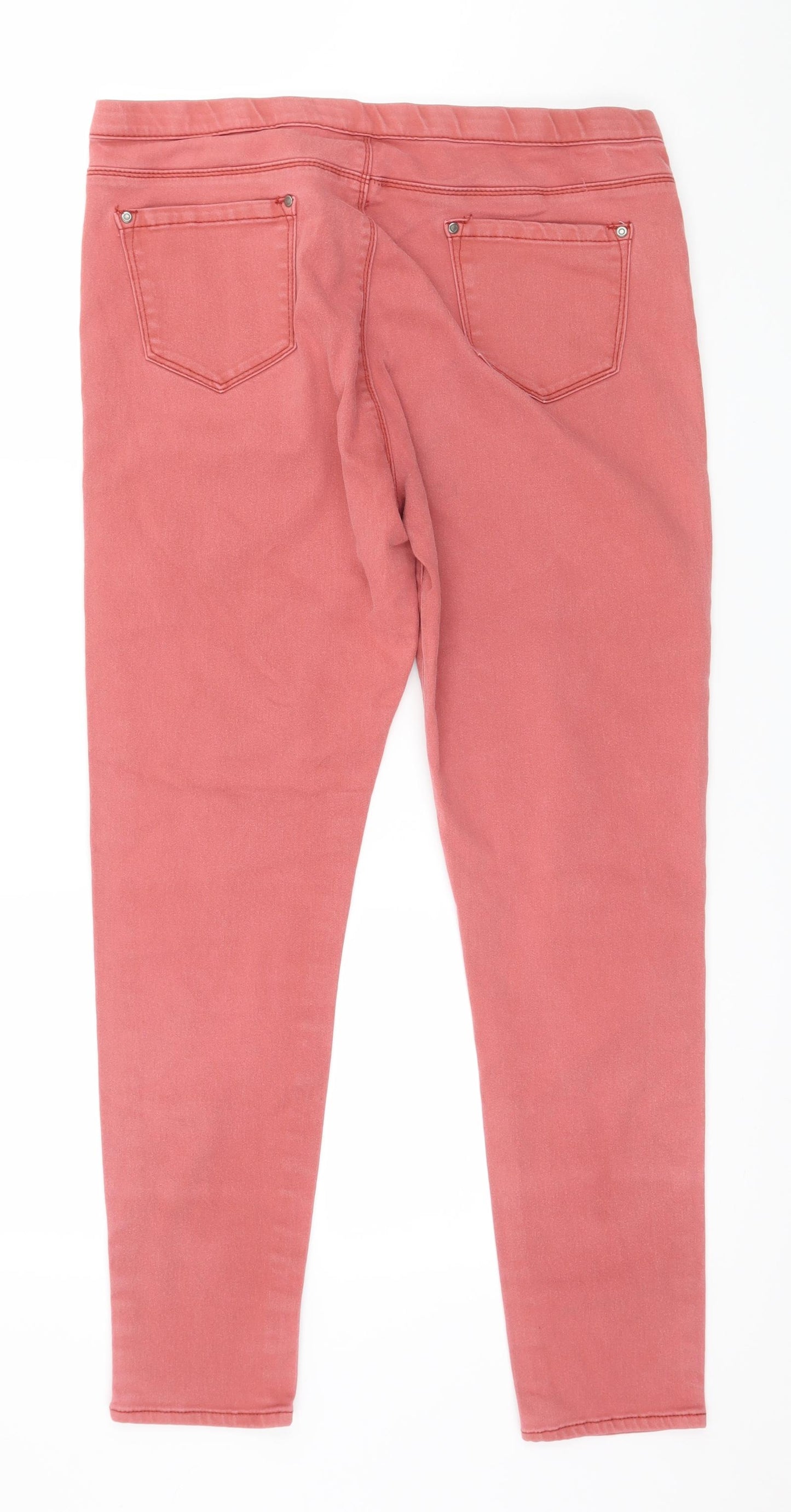 Originals Womens Pink  Denim Jegging Jeans Size 16 L28 in