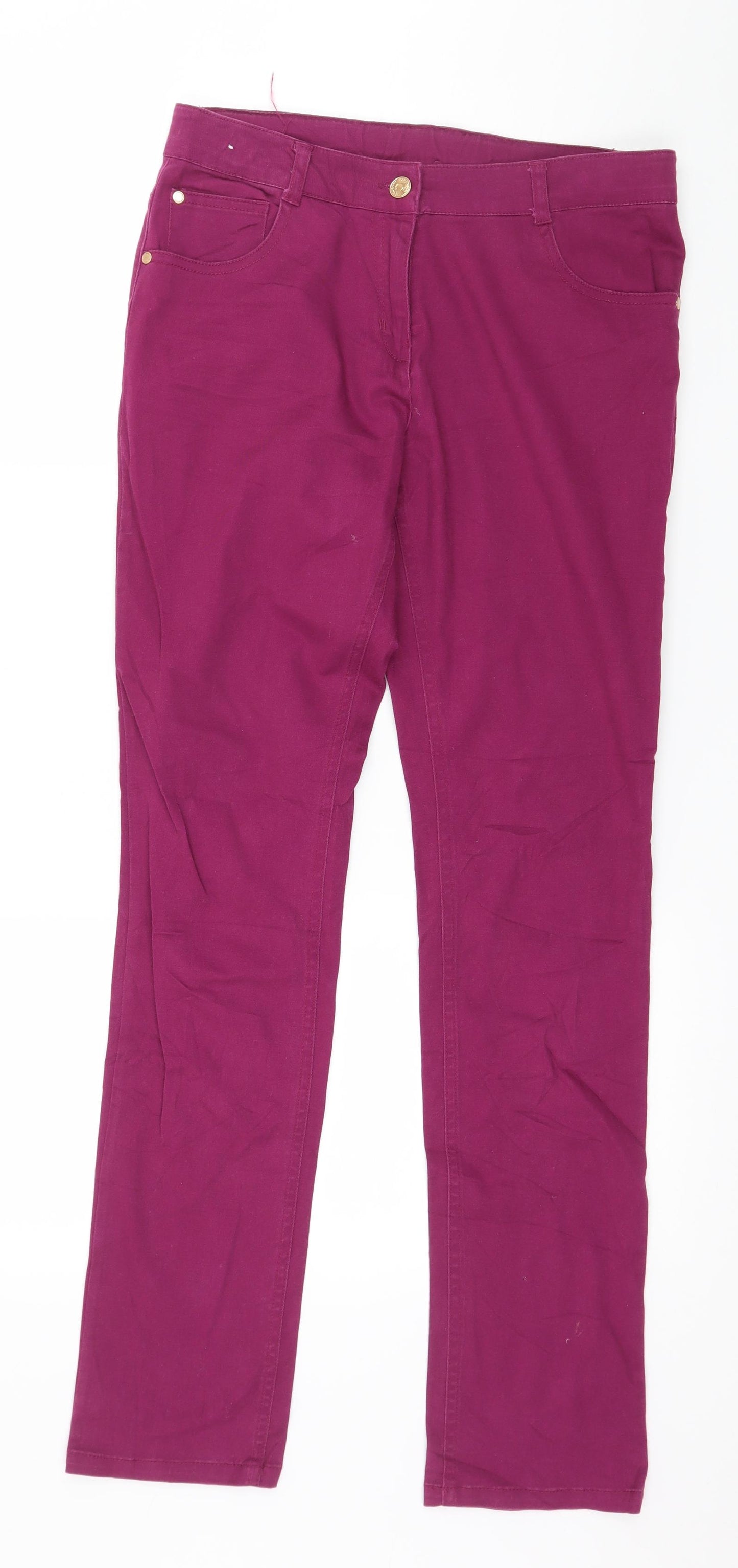 Yigga Boys Purple  Denim Straight Jeans Size 14 Years