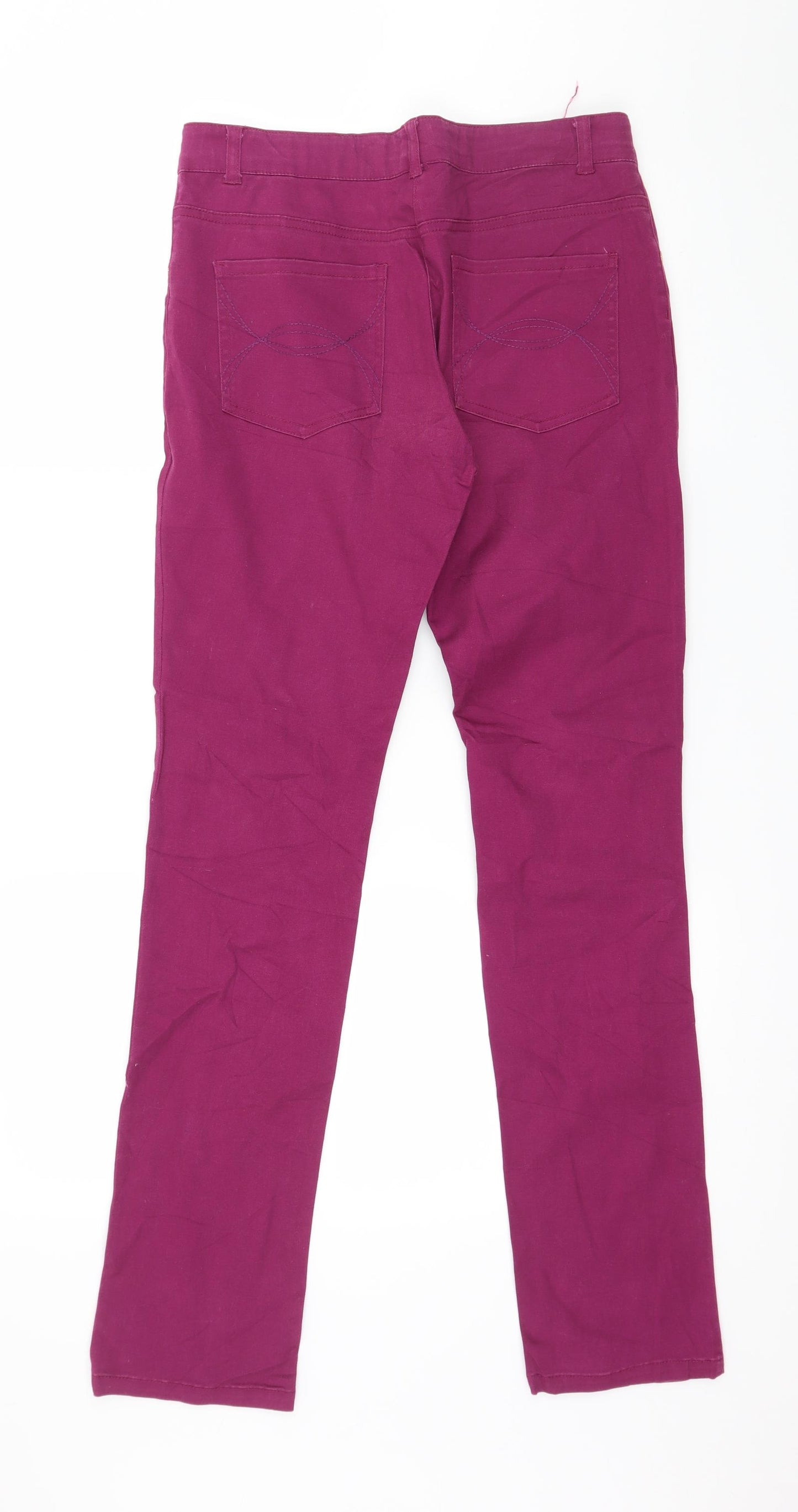 Yigga Boys Purple  Denim Straight Jeans Size 14 Years