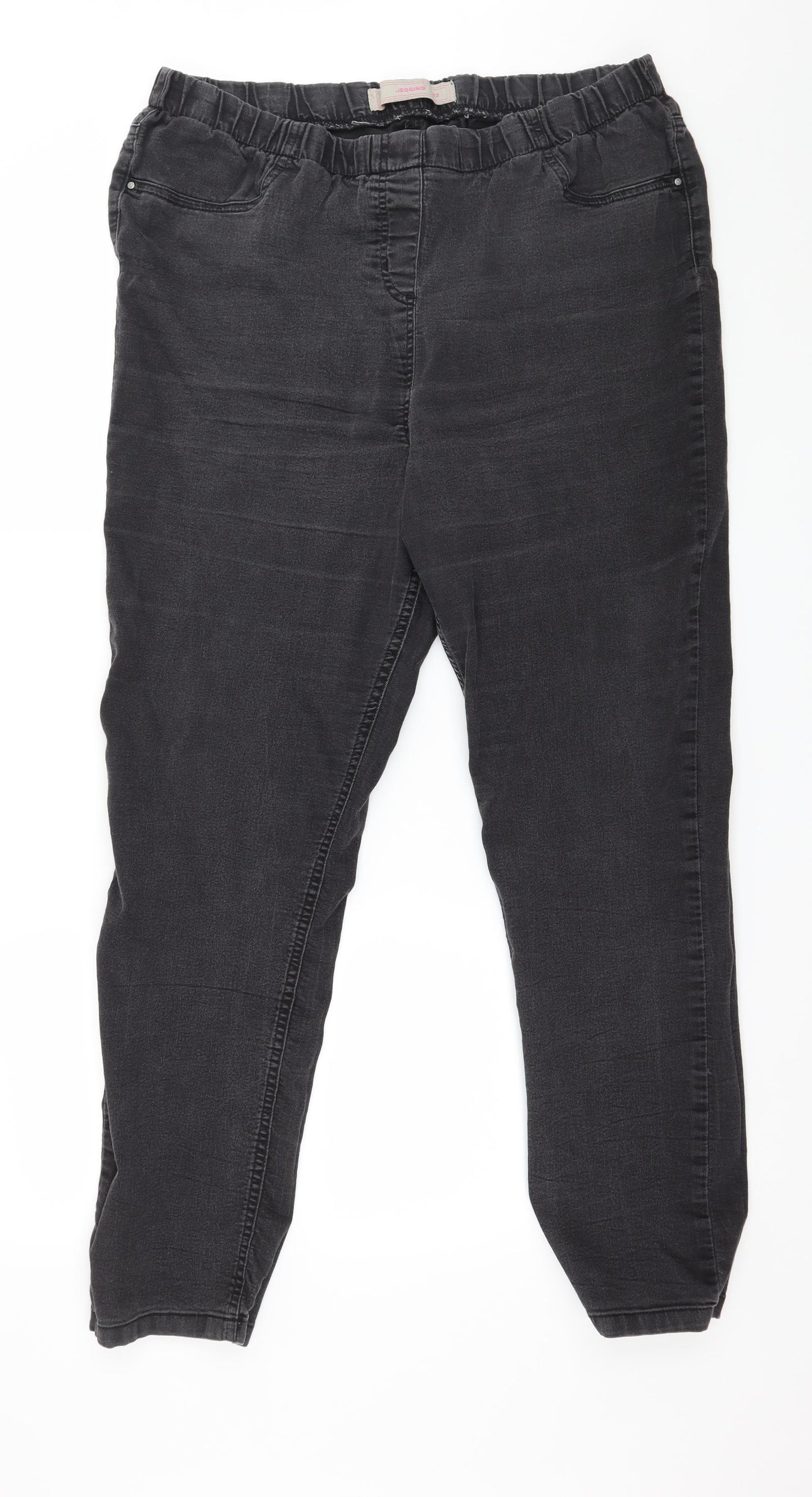 TU Womens Grey  Denim Jegging Jeans Size 22 L30 in