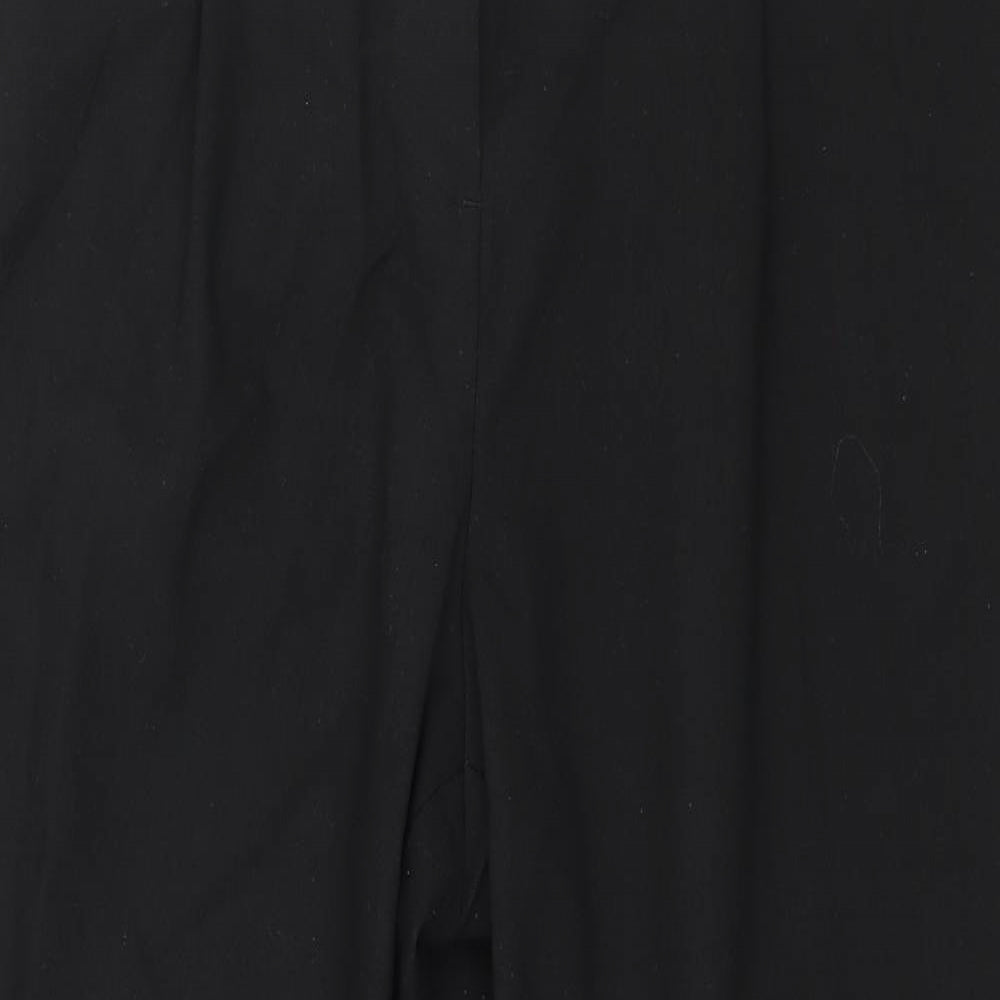 NEXT Womens Black  Denim Trousers  Size 14 L26 in