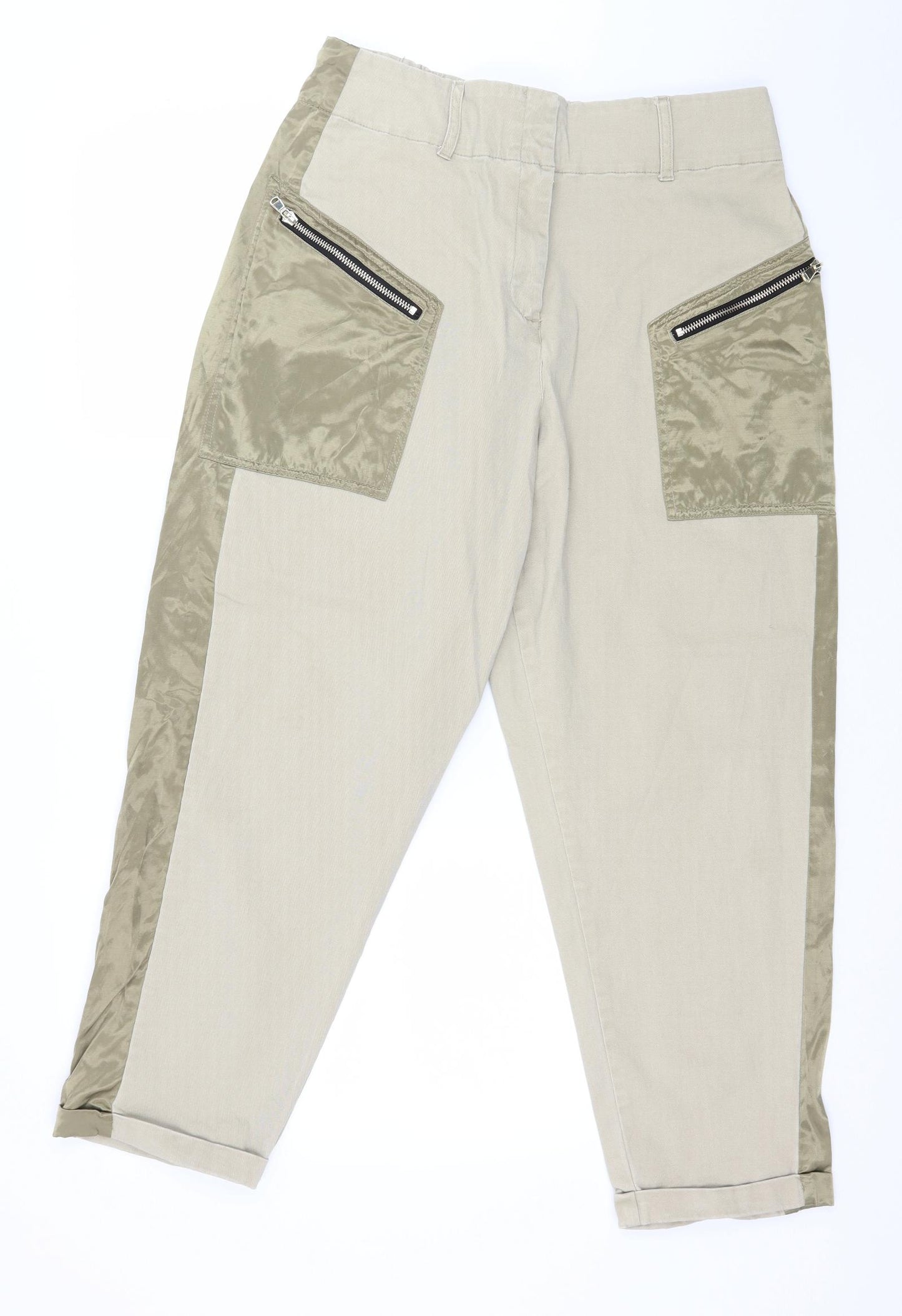 River Island Womens Green  Denim Mom Jeans Size 16 L26 in