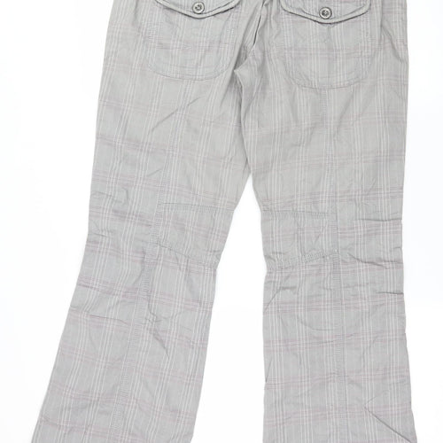 EDC Womens Grey Striped  Rain Trousers Trousers Size 10 L30 in