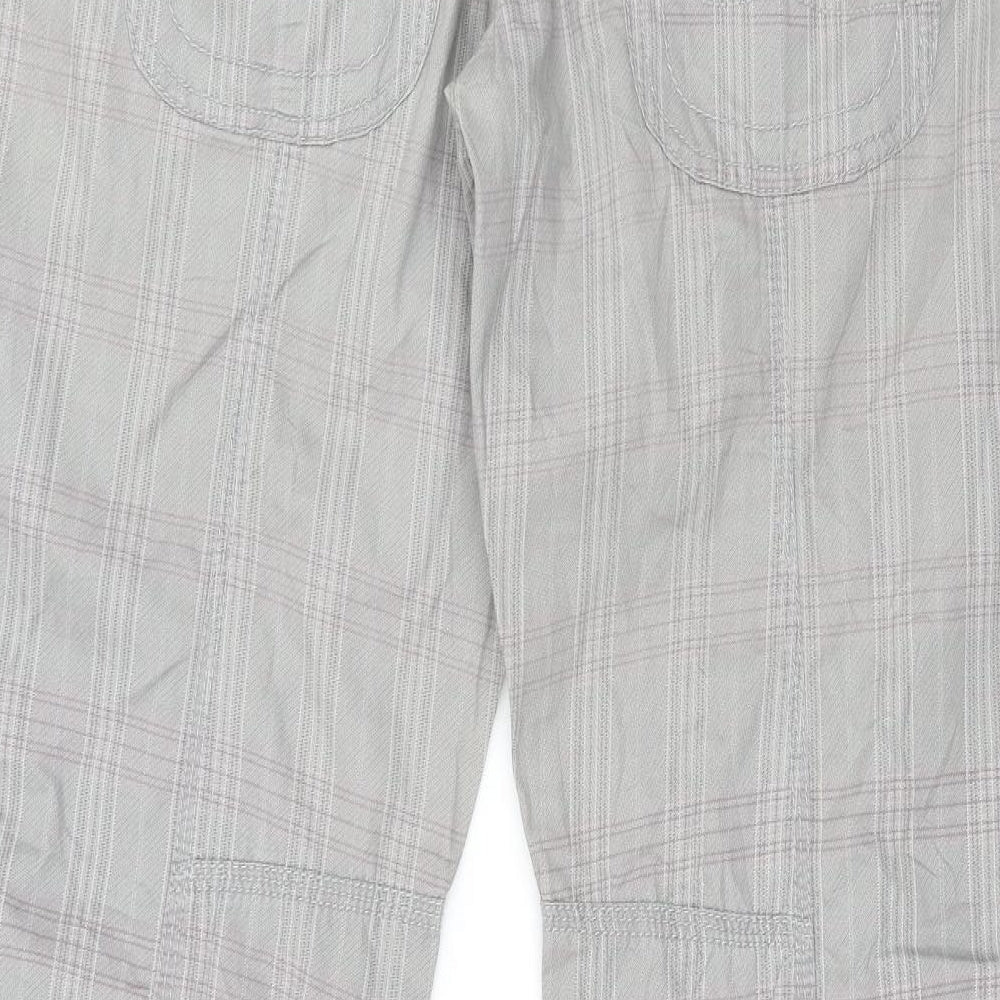 EDC Womens Grey Striped  Rain Trousers Trousers Size 10 L30 in