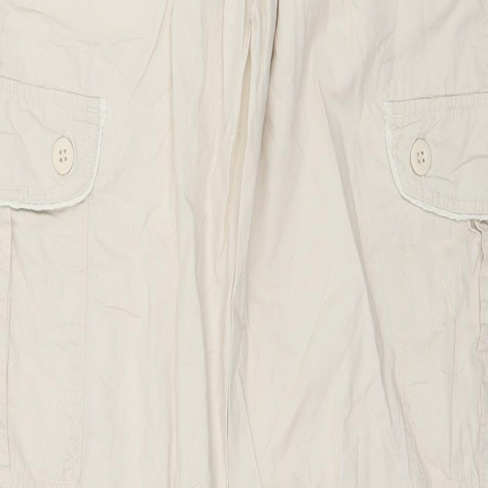 VERO MODA Womens Ivory   Trousers  Size 10 L32 in