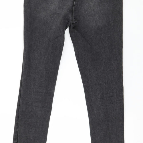 Denim & Co. Womens Grey  Denim Skinny Jeans Size 12 L27 in