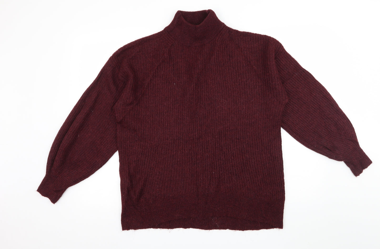New Look Womens Purple  Knit Pullover Jumper Size M