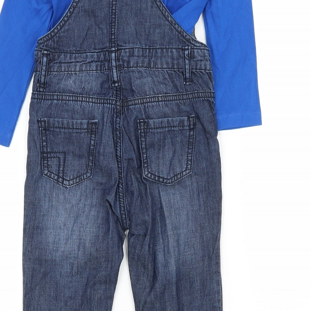 BHS Boys Blue  Denim Jegging Trousers Size 2-3 Years - Dunagree Set