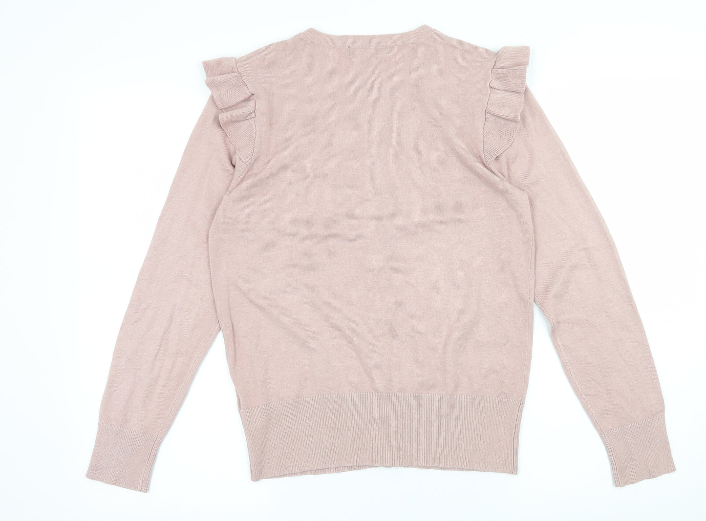 F&F Womens Pink  Knit Cardigan Jumper Size 10