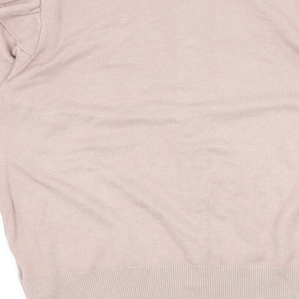 F&F Womens Pink  Knit Cardigan Jumper Size 10