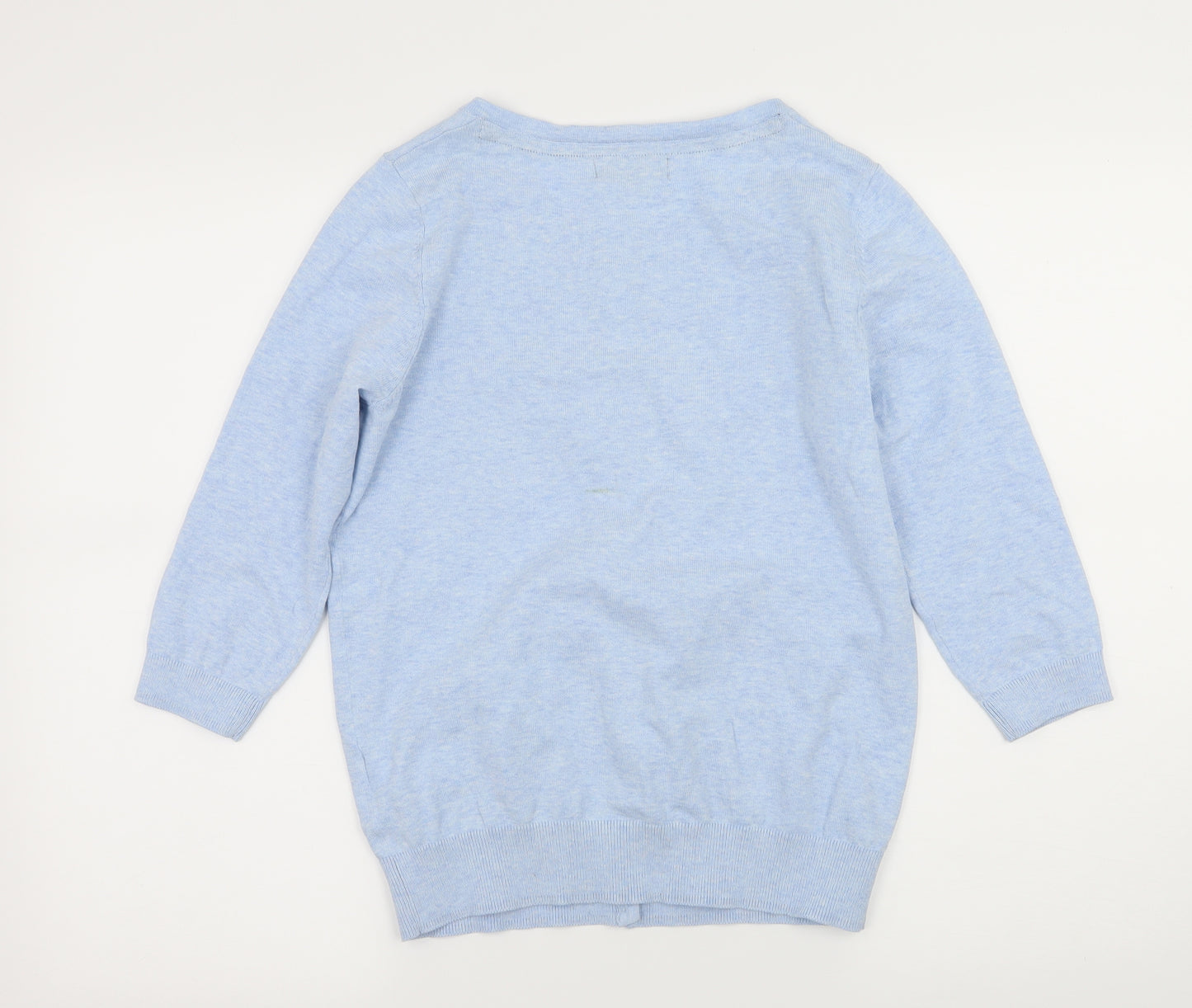 F&F Womens Blue  Knit Cardigan Jumper Size 10