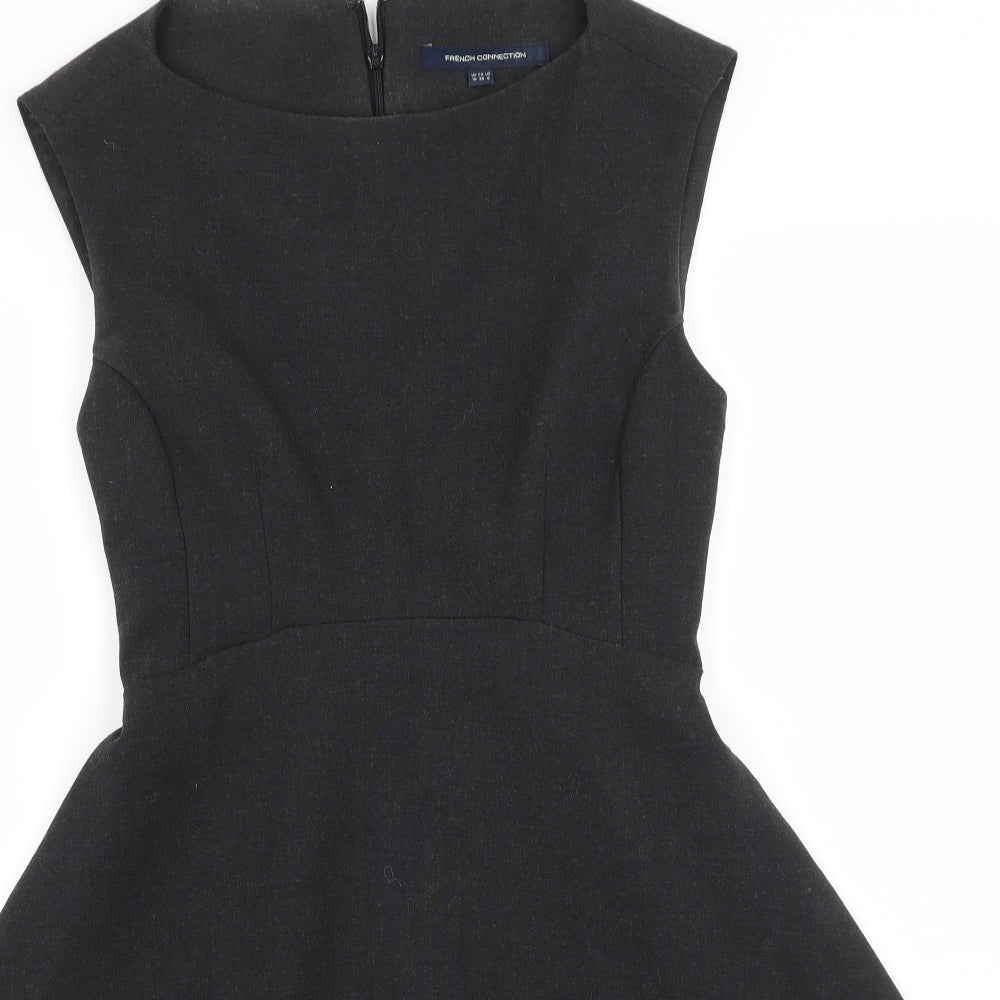 F&F Womens Grey   Skater Dress  Size 10
