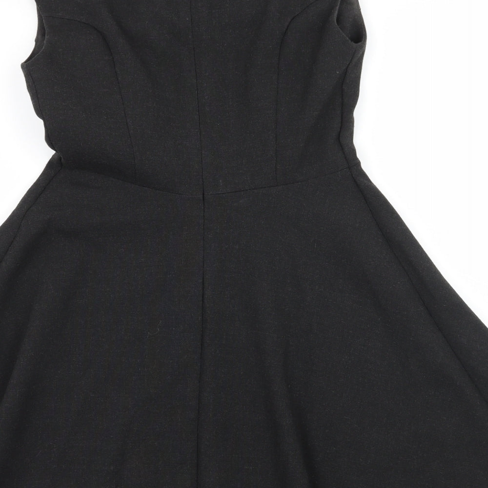 F&F Womens Grey   Skater Dress  Size 10