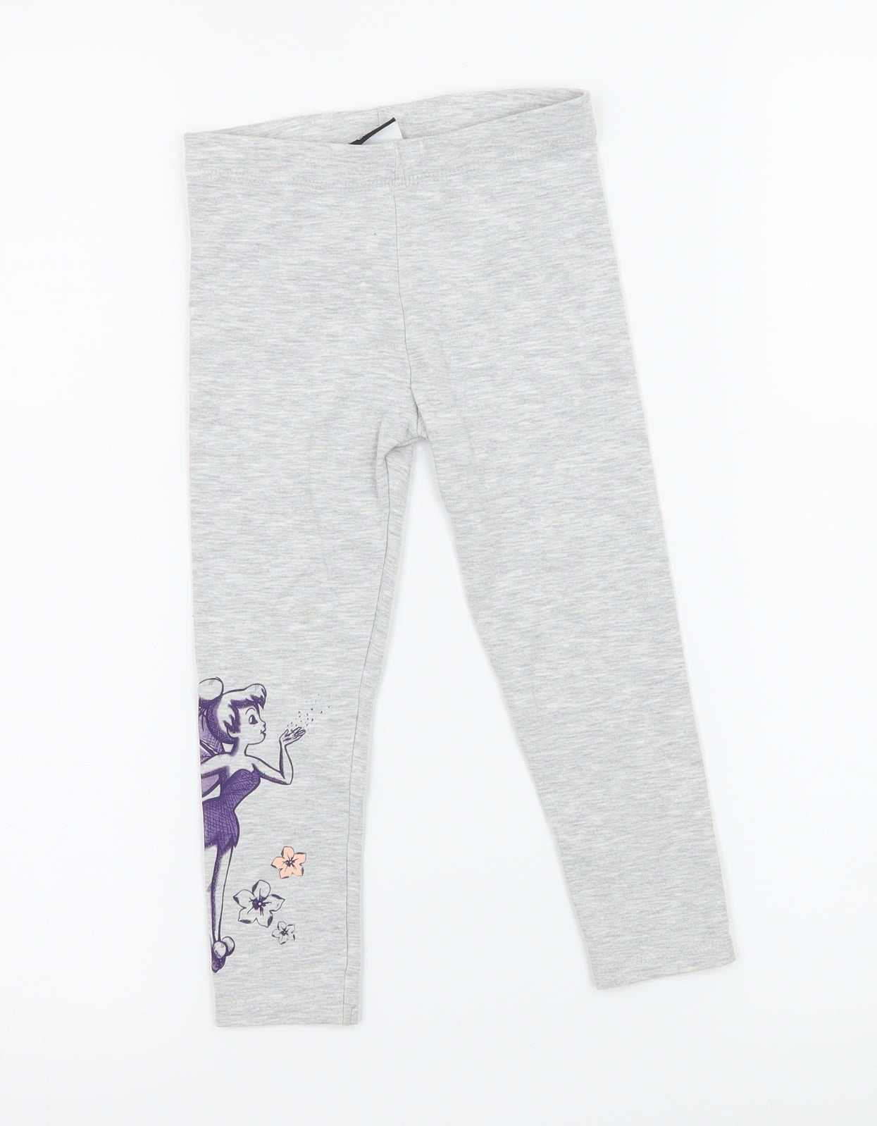George Girls Grey  Jersey Jogger Trousers Size 2-3 Years - Tinkerbell