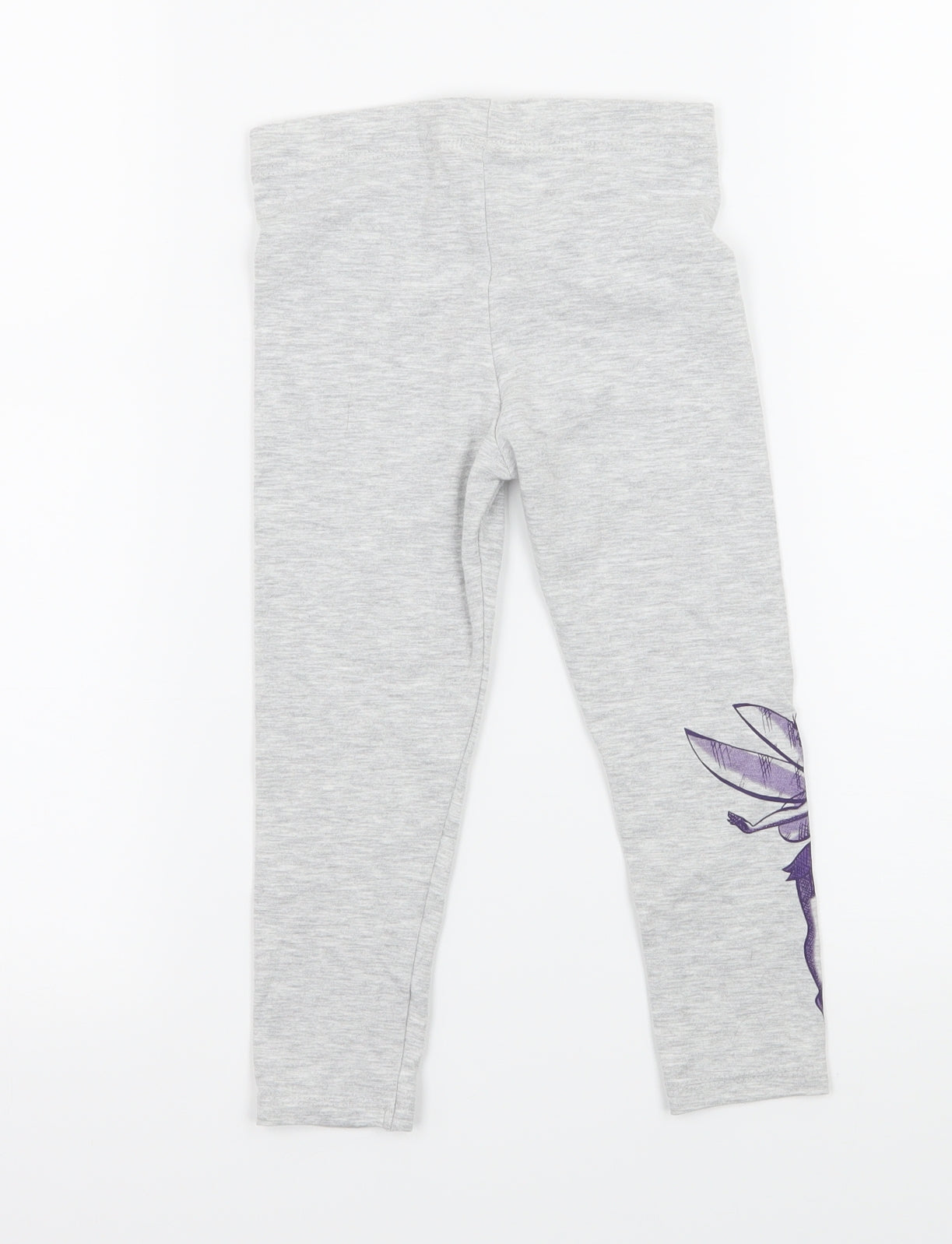 George Girls Grey  Jersey Jogger Trousers Size 2-3 Years - Tinkerbell
