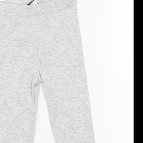 George Girls Grey  Jersey Jogger Trousers Size 2-3 Years - Tinkerbell