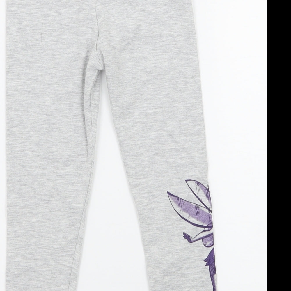 George Girls Grey  Jersey Jogger Trousers Size 2-3 Years - Tinkerbell