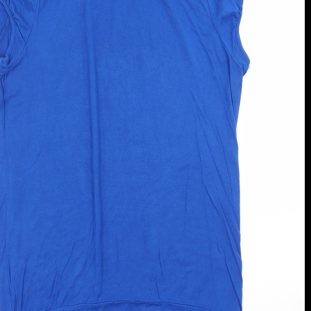 St Bernard Womens Blue  Jersey Basic T-Shirt Size 14