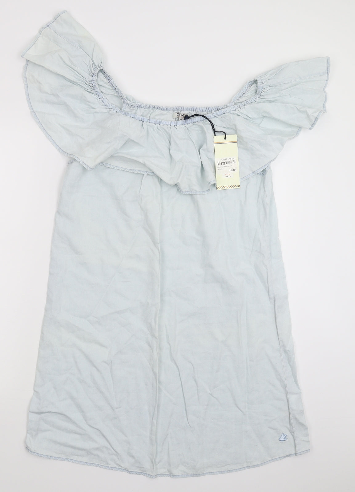 SoulCal&Co Womens Blue   Shirt Dress  Size 12