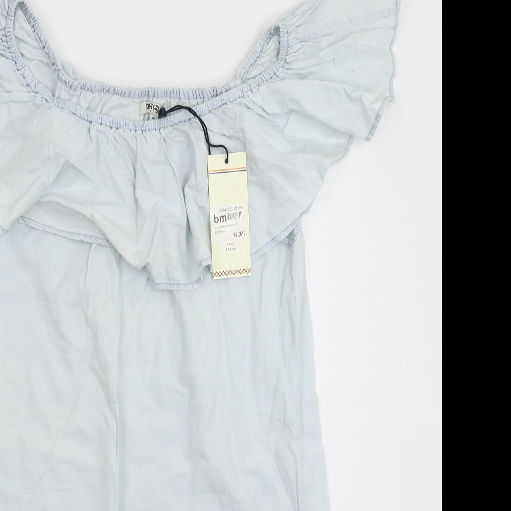 SoulCal&Co Womens Blue   Shirt Dress  Size 12