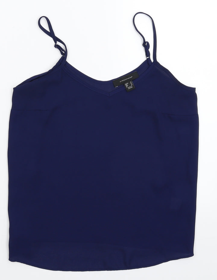 Atmosphere Womens Blue Basic Tank Size 8