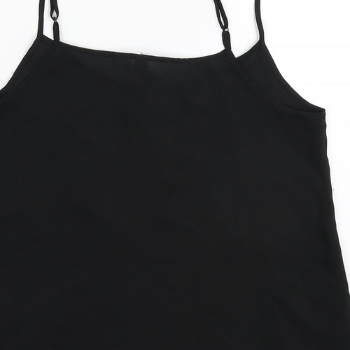 Divided Womens Black   Basic Tank Size 6