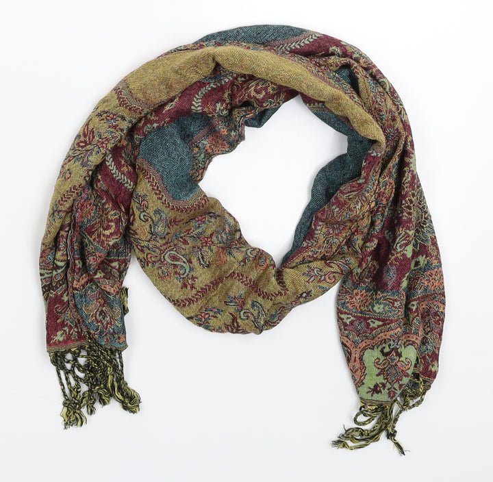 Apsara Womens Multicoloured Geometric Knit Scarf