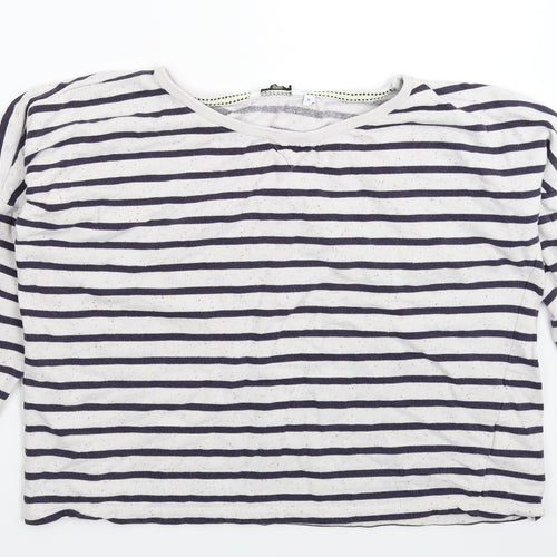 New Look Womens Multicoloured Striped  Pullover Sweatshirt Size 12