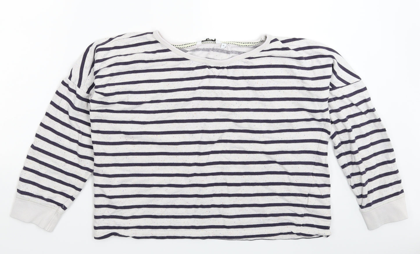 New Look Womens Multicoloured Striped  Pullover Sweatshirt Size 12