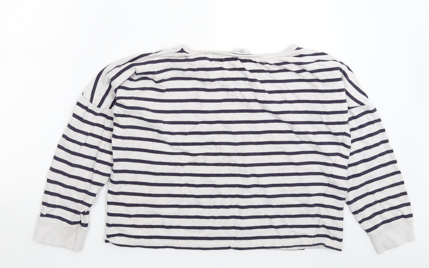 New Look Womens Multicoloured Striped  Pullover Sweatshirt Size 12